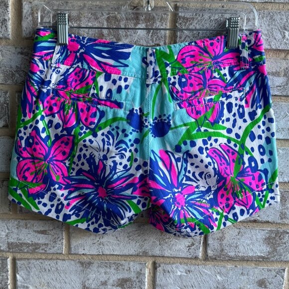 Lilly Pulitzer Colorful Floral The Callahan Shorts Women's Size 0 - Picture 2 of 10